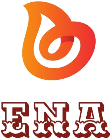 The ENA logo: a flame mark above the ENA wordmark